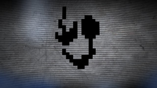 Pixellated computer mouse wall blue - ascii art free wallpaper