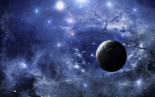 Space scene planet stars background 4 - a. hardy free wallpaper