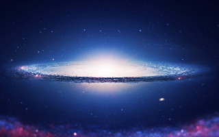 Colorful large object sky bright - galaxy free wallpaper