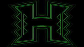 Green letter h black background - holography free wallpaper
