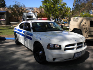 Police car parking lot truck - elbridge ayer burbank free wallpaper