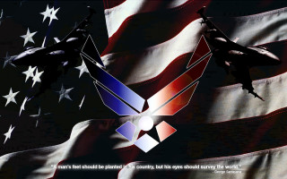 Military flag emblem president quote 2 - poster free wallpaper