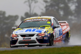 Car driving track trees fog - the air behind free wallpaper