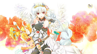 Woman costume wings sword hand - wing and a sword free wallpaper