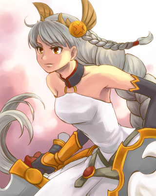 Woman ponytail white dress horse - a pony tail free wallpaper