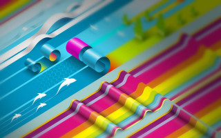 Skateboard colorful background rainbow design - a skateboard free wallpaper