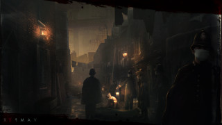 Man hat coat dark alley - grim free wallpaper