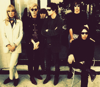 Sunglasses group sidewalk white suit - their face free wallpaper