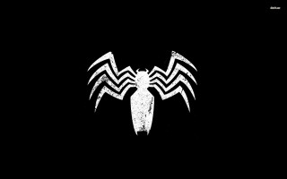Spider man logo black background 4 - back side free wallpaper
