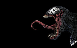 Large black red animal mouth - its tooth free wallpaper