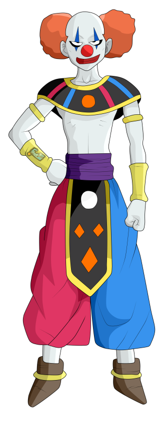 Cartoon clown big smile colorful - his body free wallpaper