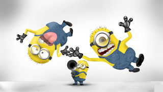 Cartoon characters in air holding - pop surrealism free wallpaper
