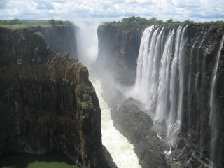 Large waterfall water flowing river - a large amount of water free wallpaper