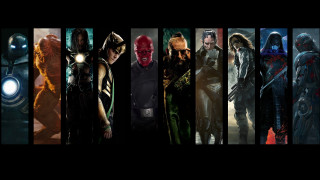 Avengers characters different colors sizes - marvel free wallpaper