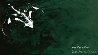 Green black painting white horse - eddie campbell free wallpaper