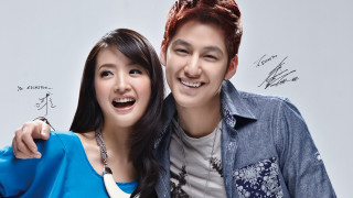 Man woman posing picture white - bian shoumin free wallpaper