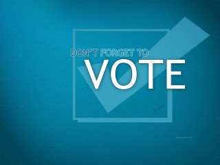 Blue background white text image - a white rectangle free wallpaper