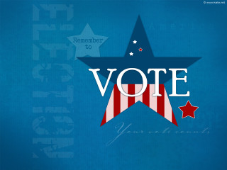 Blue background red white star - high free wallpaper