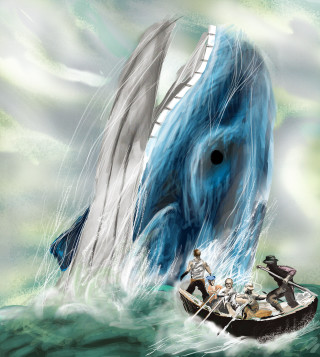 Whale boat mouth man water - a boat free wallpaper