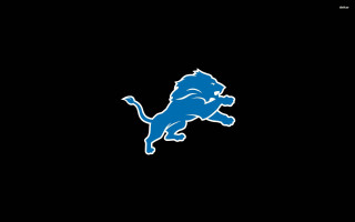 Blue lion logo black background - a picture free wallpaper