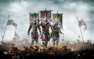 Knights group grass flags cloudy - a cloudy sky free wallpaper
