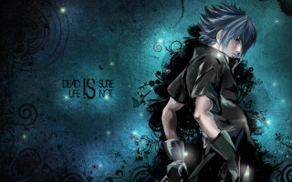 Man blue hair blue background - god free wallpaper