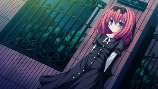 Girl pink hair gate sign - a gate free wallpaper