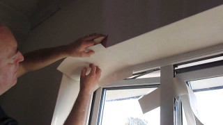 Man paper window sill falling - a piece of paper free wallpaper