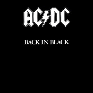 Back in black ac dc - a white font free wallpaper
