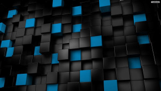 Black blue background squares pattern 6 - square free wallpaper