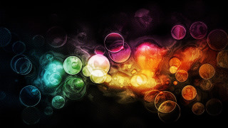 Colorful background circles light black 2 - circle of light free wallpaper