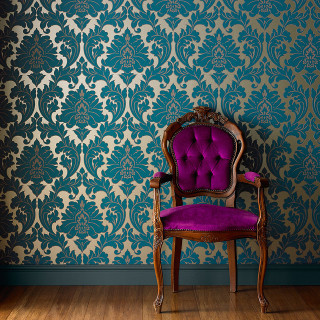 Purple chair blue wall purple - purple free wallpaper