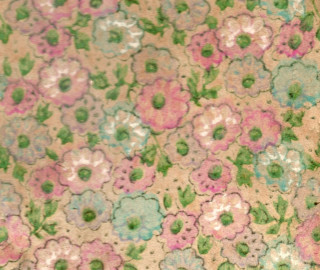 Flowery fabric cat flowers bokeh - pointillism free wallpaper