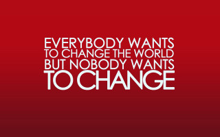 Red background white quote buckminster - nobody free wallpaper