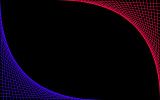 Black background red blue wave 2 - wave free wallpaper