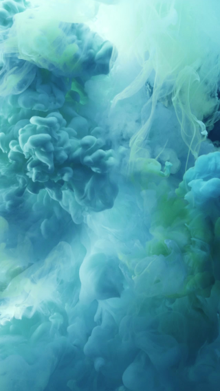 Blue green liquid floating colorful - alberto seveso free wallpaper