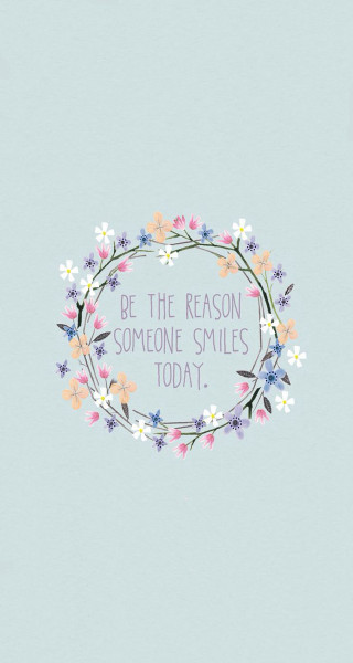 Be the reason smiles floral - free love wallpaper