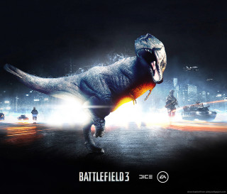 Dinosaur running dark background car - a dinosaur free wallpaper