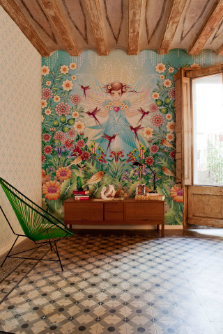 Room wallpaper chair window background - a flemish baroque free wallpaper