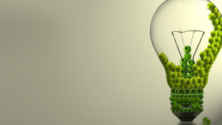 Light bulb green plant inside - inside free wallpaper