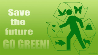 Green poster person fish recycler - a person holding free wallpaper