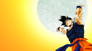 Cartoon man dragon arm full - a yellow sky free wallpaper