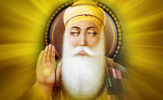 Bearded man yellow turban religious - religious free wallpaper