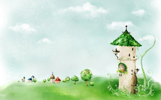 Green castle green roof green - a green roof free wallpaper