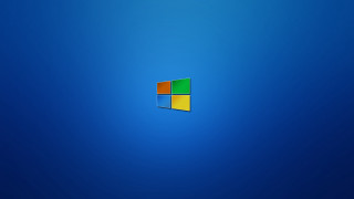 Blue background colorful square white - purism free wallpaper