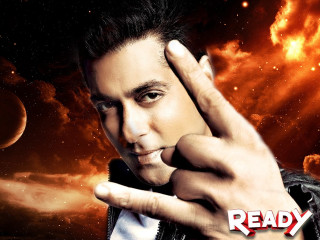 Man hand sign red sky - star and planets free wallpaper