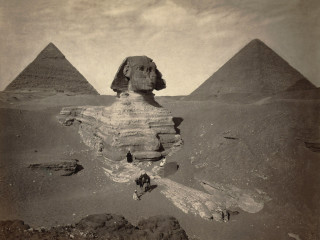 Sphinx pyramids dog statue black - neoclassicism free wallpaper