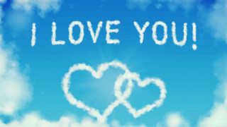 Heart cloud i love you - free love wallpaper