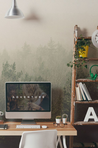 Computer desk bookshelf ladder treewallpaper - affinity photo free wallpaper
