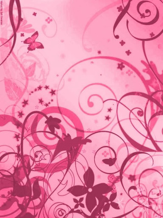 Pink background swirls stars pattern - swirl free wallpaper